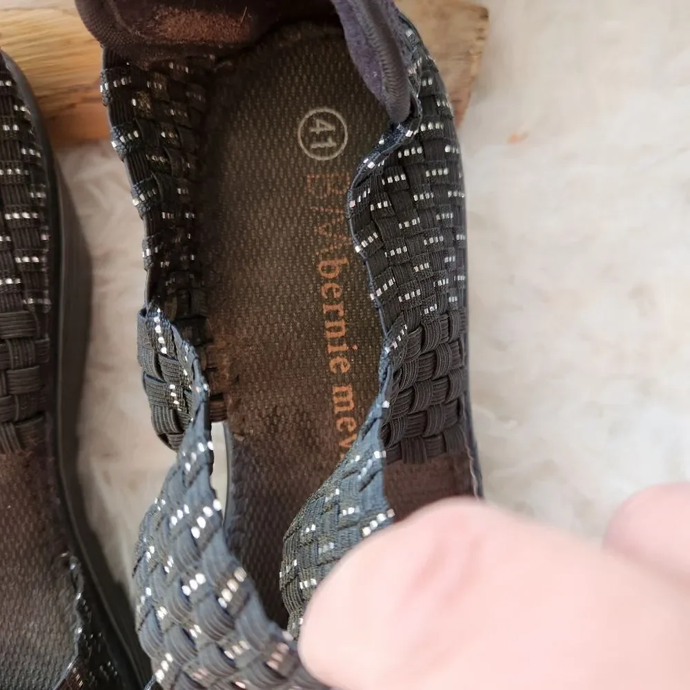 Bernie Mev woven platform mary janes